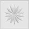 Ekena Millwork Standard Sedgwick Flower Rosette With Rounded Edge, 6"W x 6"H x 3/4"P ROSP060X060X075SDG11 - alternate 4